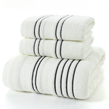 cotton towel set with bath and hand towels