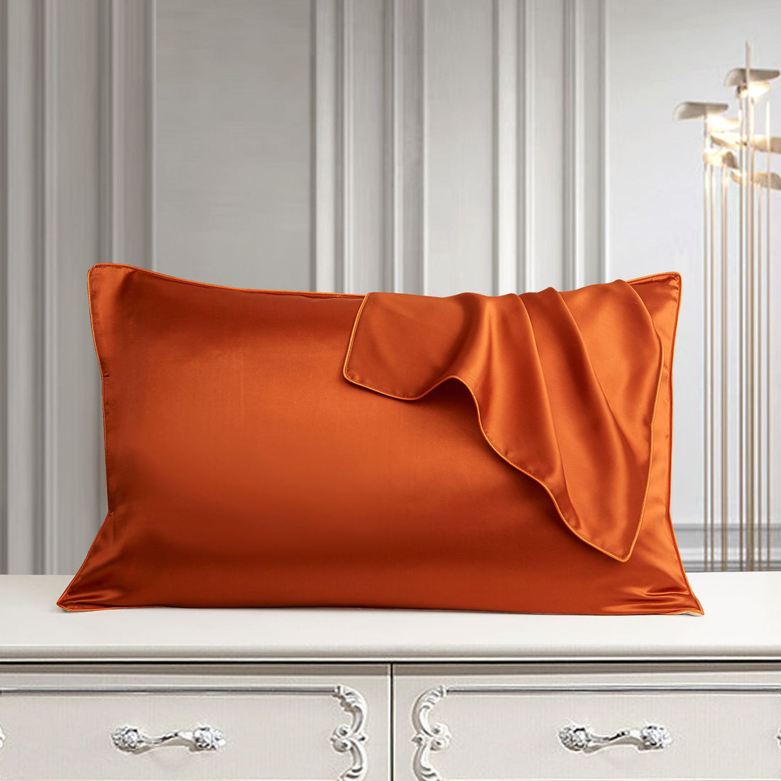 Luxury silk pillow cover for hair and skin