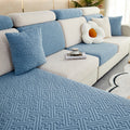 Non-slip sofa cover on modern couch