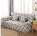 Elastic stretch sofa cover on modern couch