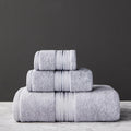 Thick cotton bath towel set in multiple colors